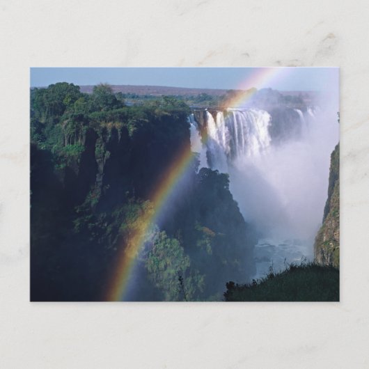 Afrika, Zimbabwe. Victoriawatervallen Briefkaart (Voorkant)