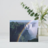 Afrika, Zimbabwe. Victoriawatervallen Briefkaart (Staand voorkant)