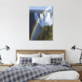 Afrika, Zimbabwe, Victoriawatervallen Canvas Afdruk (Insitu (Slaapkamer))