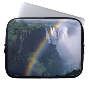Afrika, Zimbabwe. Victoriawatervallen Laptop Sleeve