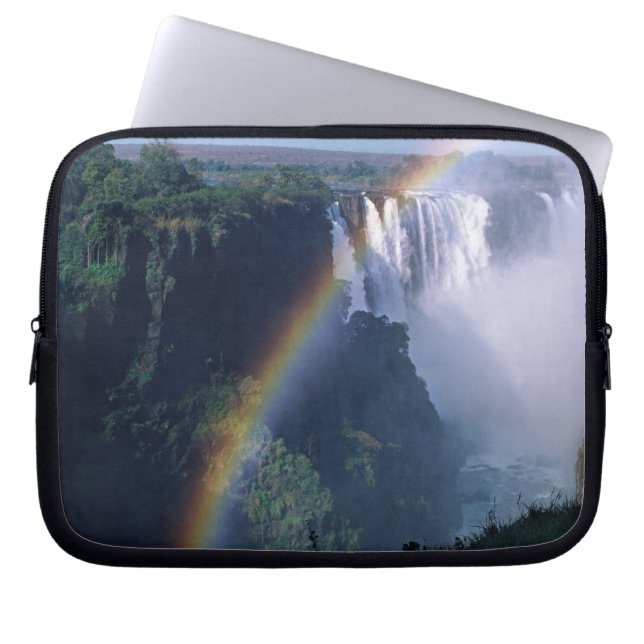 Afrika, Zimbabwe. Victoriawatervallen Laptop Sleeve (Voorkant)