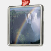 Afrika, Zimbabwe. Victoriawatervallen Metalen Ornament (Links)