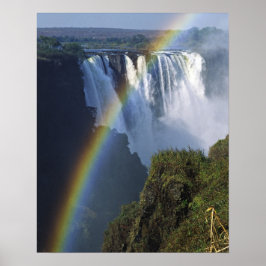 Afrika, Zimbabwe, Victoriawatervallen Poster