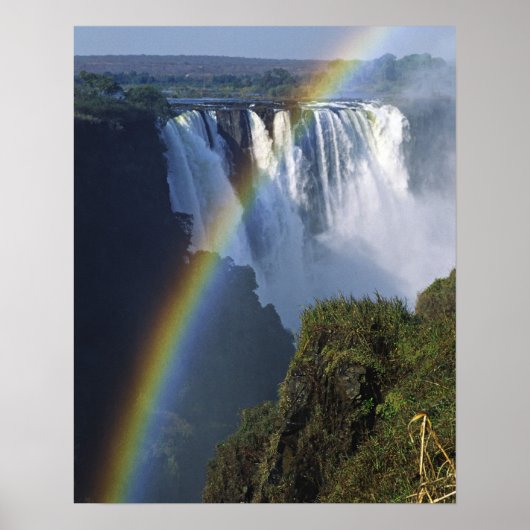 Afrika, Zimbabwe, Victoriawatervallen Poster (Voorkant)