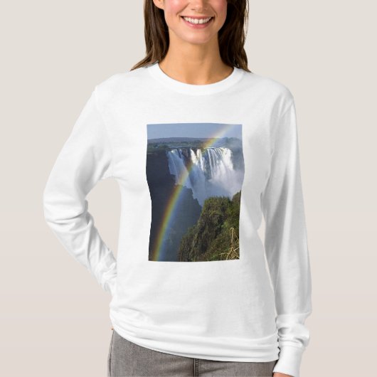 Afrika, Zimbabwe, Victoriawatervallen T-shirt (Voorkant)