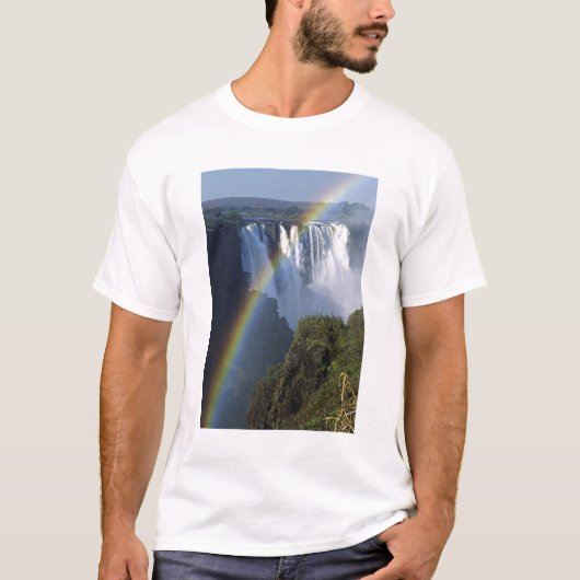 Afrika, Zimbabwe, Victoriawatervallen T-shirt (Voorkant)