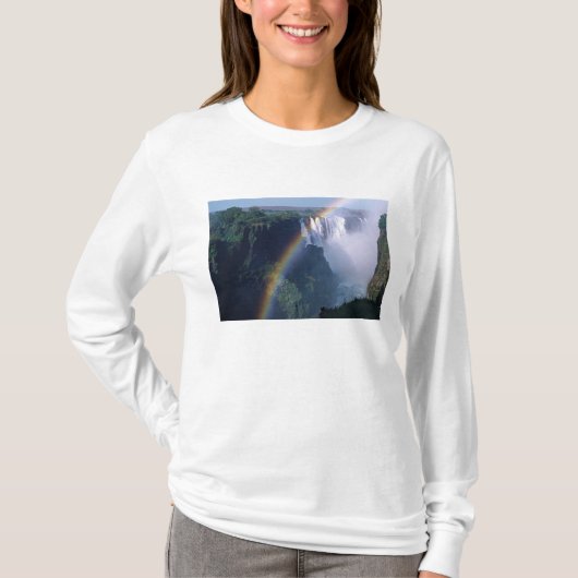 Afrika, Zimbabwe. Victoriawatervallen T-shirt (Voorkant)