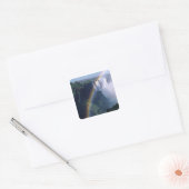Afrika, Zimbabwe. Victoriawatervallen Vierkante Sticker (Envelop)