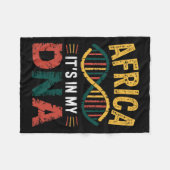 Afrika zit in mijn DNA Trots op Afrika Fleece Deken (Voorkant (Horizontaal))