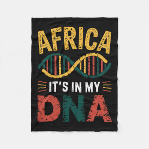Afrika zit in mijn DNA Trots op Afrika Fleece Deken