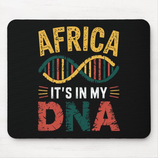 Afrika zit in mijn DNA Trots op Afrika Muismat (Voorkant)
