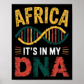 Afrika zit in mijn DNA Trots op Afrika Poster (Voorkant)