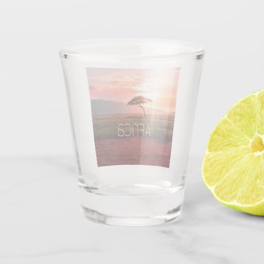 Afrika - ZonneAfrika Shot Glas (Achterkant)