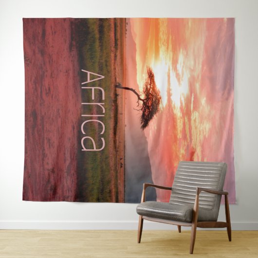 Afrika - ZonneAfrika Wandkleed (In Situ (horizontaal))