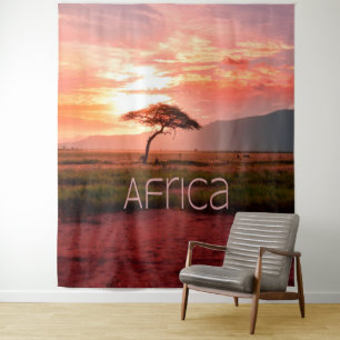 Afrika - ZonneAfrika Wandkleed