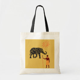 Afrika zonsondergang. tote bag