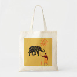 Afrika zonsondergang. tote bag