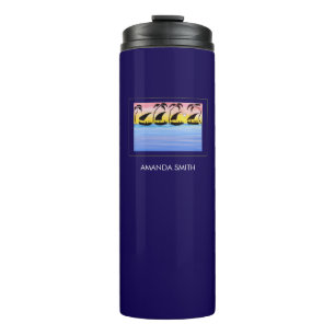 Afrika, Zonsondergang Zeilende Thermische Tumbler Thermosbeker