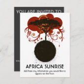 Afrika zonsopgang aanpasbaar kaart (Voorkant / Achterkant)