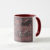 Afrika zwart op paars mok (Voorkant rechts)