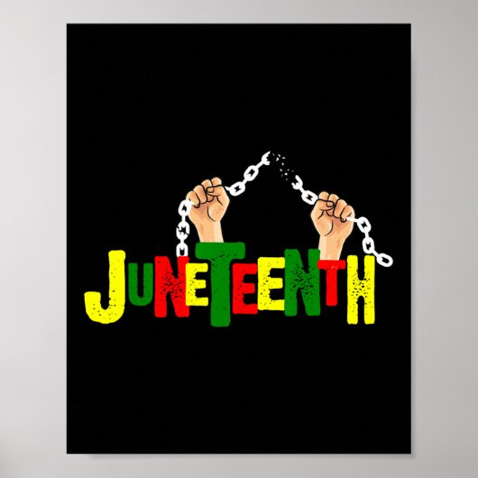 Afrika zwart vrij sinds 1865 onafhankelijkheid poster (Voorkant)