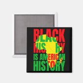 Afrika Zwarte Geschiedenis Amerikaanse Geschiedeni Magneet (Voorkant / Achterkant)