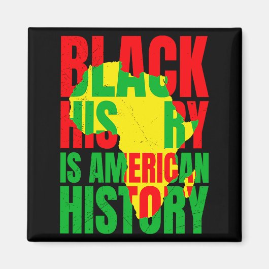 Afrika Zwarte Geschiedenis Amerikaanse Geschiedeni Magneet (Voorkant)