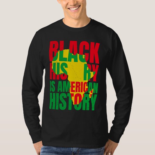 Afrika zwarte geschiedenis Amerikaanse geschiedeni T-shirt (Voorkant)