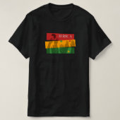Afrika, zwarte levens zijn belangrijk, zwarte maan t-shirt (Design voorkant)