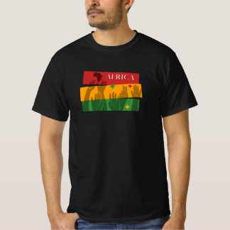 Afrika, zwarte levens zijn belangrijk, zwarte maan t-shirt