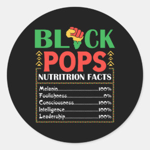 Afrika Zwarte Poppen Voeding Feit Melanine Bewust Ronde Sticker