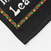 Afrika Zwarte Pops Voedingsfeit Melanine Bewustzij Fleece Deken (Hoek)