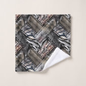 Afrikaan, combo, huid, tijger, jaguar, gespikkeld, bad handdoek (Wasdoekje)