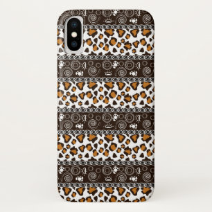 Afrikaan met een cheetah-huidpatroon Case-Mate iPhone case
