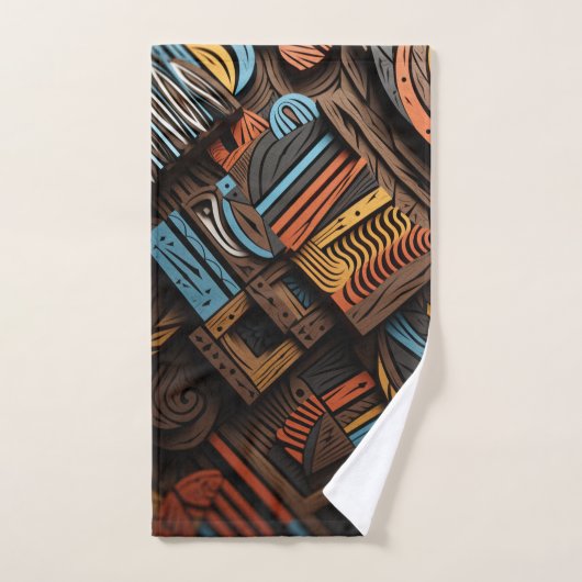 Afrikaan Mozaïek: Kleurenvloeiing Handdoek (Handdoek)