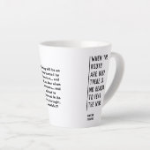 Afrikaan WANNEER DE ROOTS Christelijk ZIJN Latte Mok (Rechterhoek)