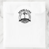 Afrikaans 100% Eg Ronde Sticker (Tas)