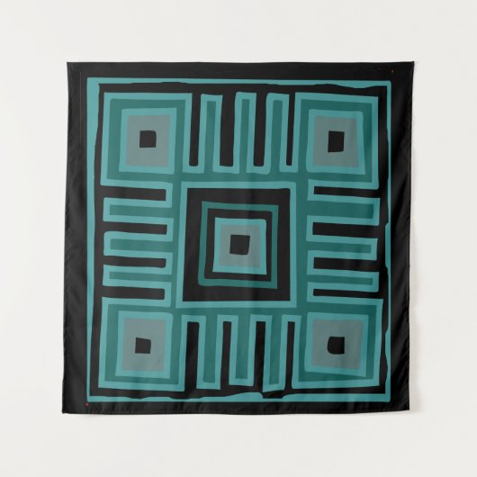 afrikaans abstract modern patroon canvas wandkleed (Voorkant (horizontaal))