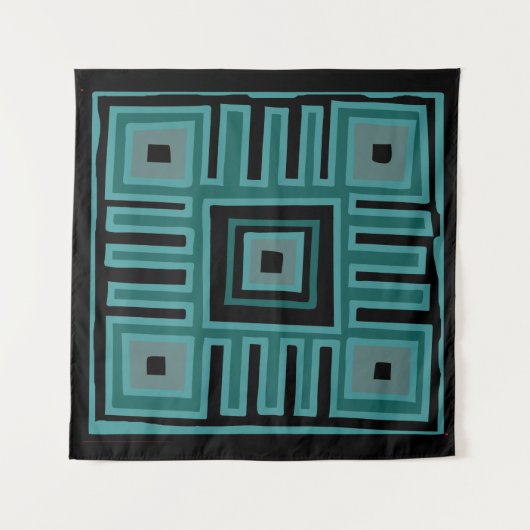 afrikaans abstract modern patroon canvas wandkleed (Voorkant)