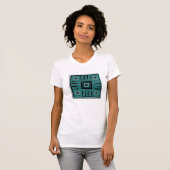 Afrikaans abstract modern patroon t-shirt (Voorkant volledig)