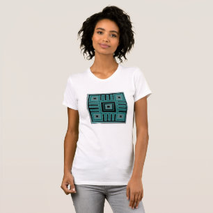 Afrikaans abstract modern patroon t-shirt