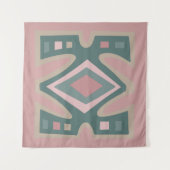 Afrikaans abstract modern patroon wandkleed (Voorkant (horizontaal))