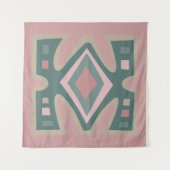 Afrikaans abstract modern patroon wandkleed (Voorkant)