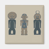 afrikaans abstract portretontwerp voor kunst magneet (Voorkant)