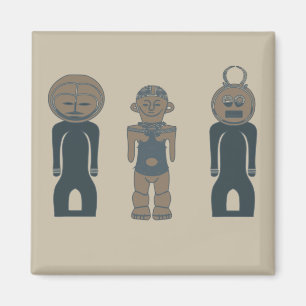 afrikaans abstract portretontwerp voor kunst magneet