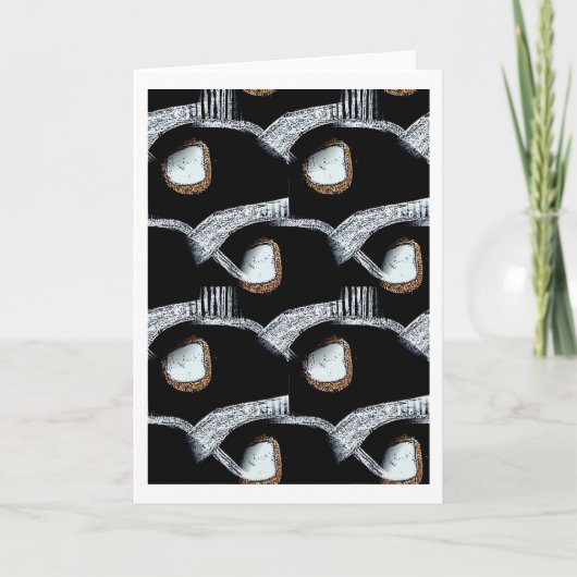 Afrikaans Abstract Wenskaart Feestdagen Kaart (Voorkant)