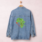 Afrikaans-abstracte Denim Jacket (Hangar)