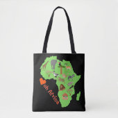 Afrikaans-abstracte Tote Bag (Voorkant)