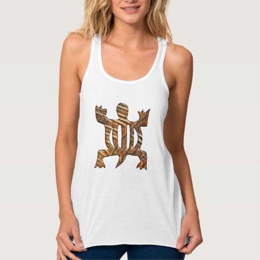 Afrikaans Adinkra-symbool van aanpassingsvermogen. Tanktop (Voorkant)