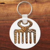 Afrikaans Adinkra-symbool van schoonheid. Sleutelhanger (Voorkant)